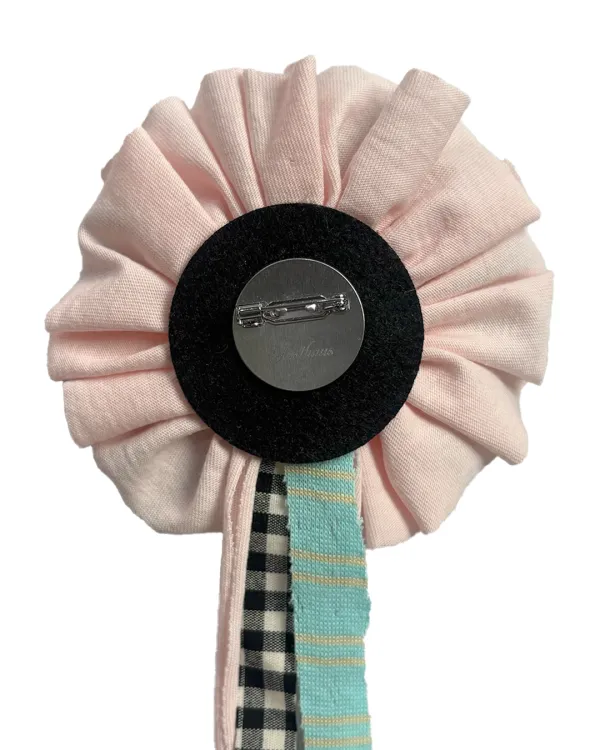 (EXCLUSIVE) HANDMADE ROSETTE BROOCH, MULTI