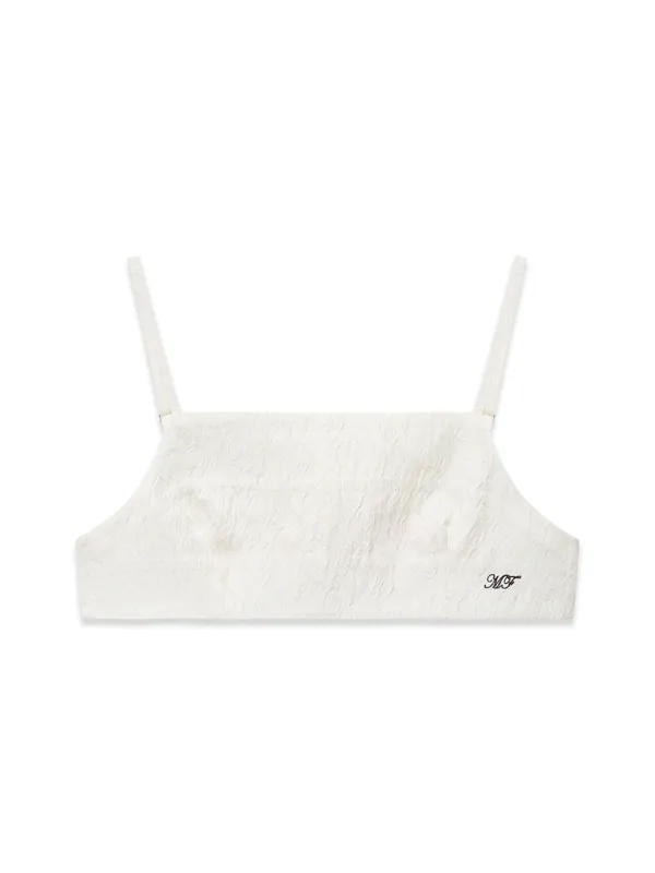 ROSE JACQUARD BRA TOP (IVORY)