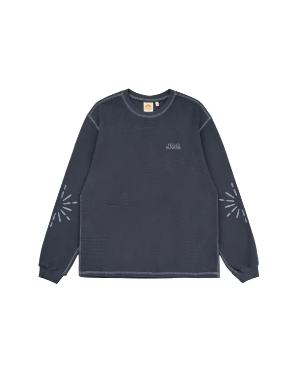 Sunlight Waffle L/S_VTG Navy