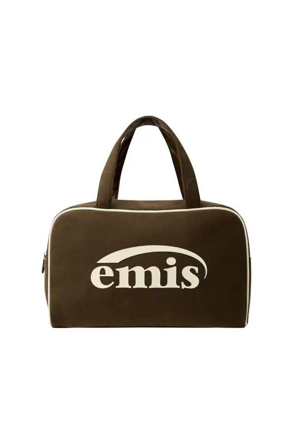 JERSEY LOGO TOTE BAG-BROWN