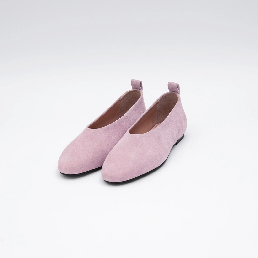 아뜰리에 나인 (SH-3466)COW SUEDE ROUND FLAT 상품 이미지 1