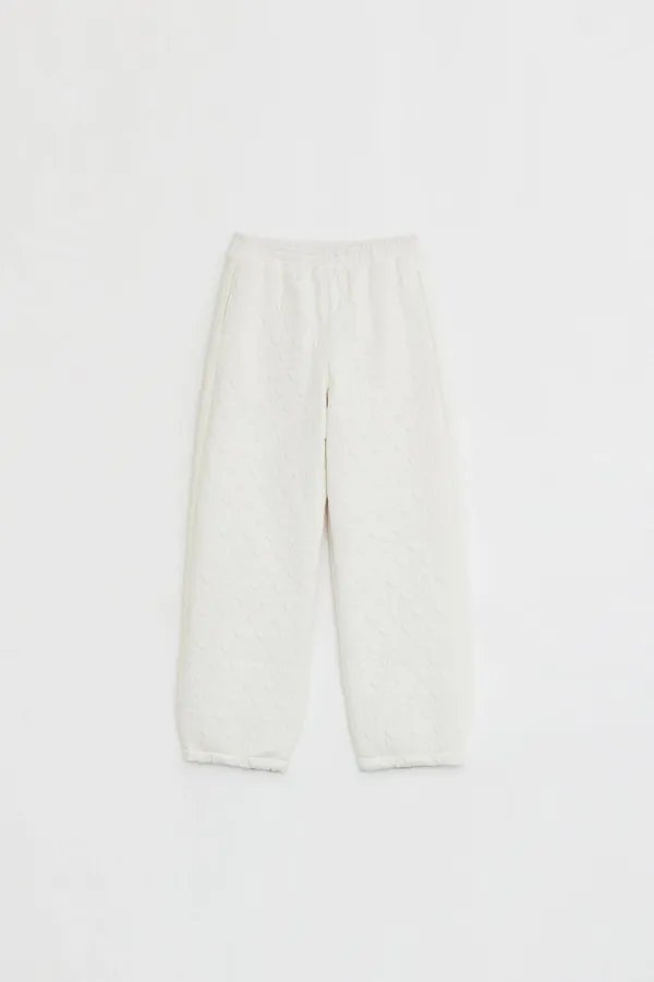 HEART STITCHED PADDING PANTS