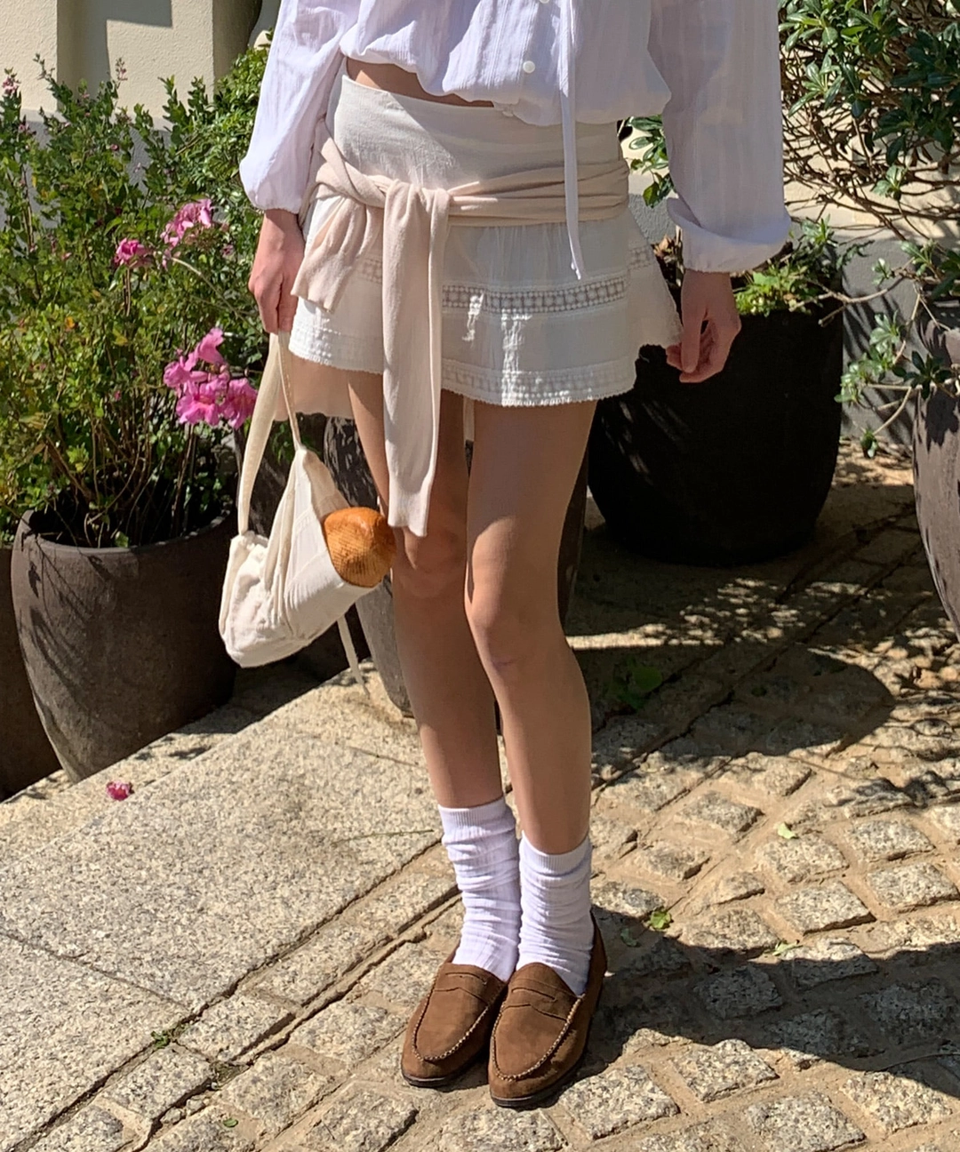 레터프롬문 River Lace Flare Skirt ( White ) 상품 이미지 2