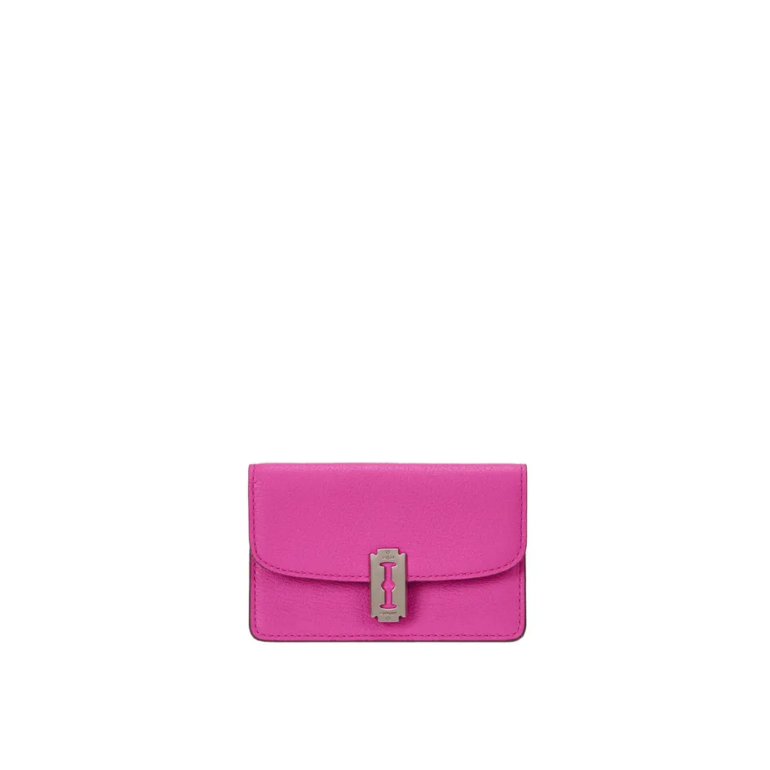 분크 [아울렛] Occam Lune Double Flap Card Wallet (오캄 룬 더블 플랩 카드지갑) Punk Pink 상품 이미지 1