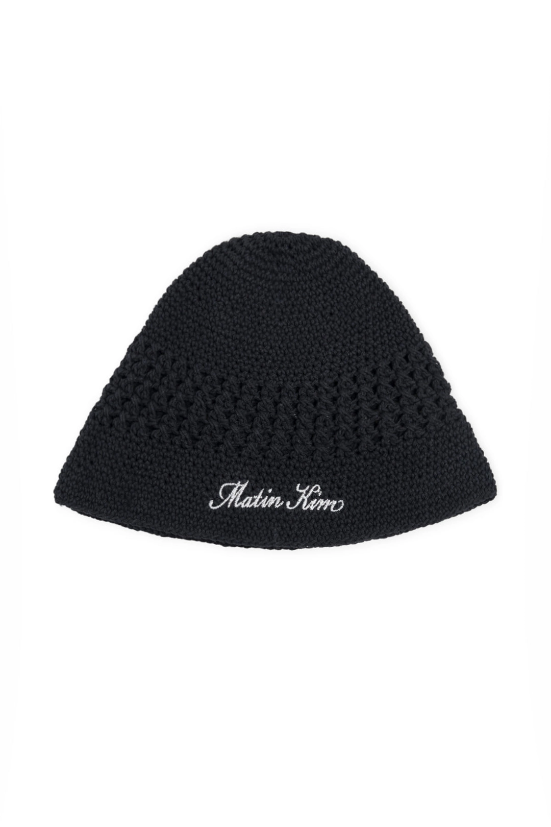 마뗑킴 CROCHET COTTON BUCKET HAT IN BLACK 상품 이미지 1