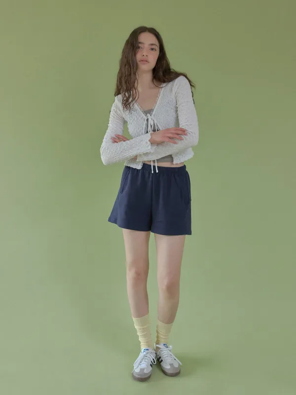 artisan cut detail shorts (navy)