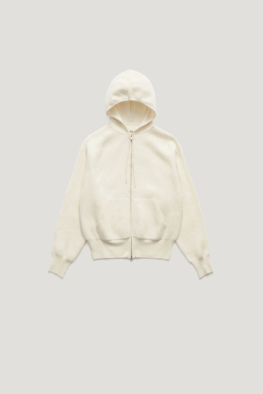 파르벵 BLUSH HAIRY WOOL KNIT HOODIE ZIP UP_IVORY / ₩239,000 상품 이미지 1