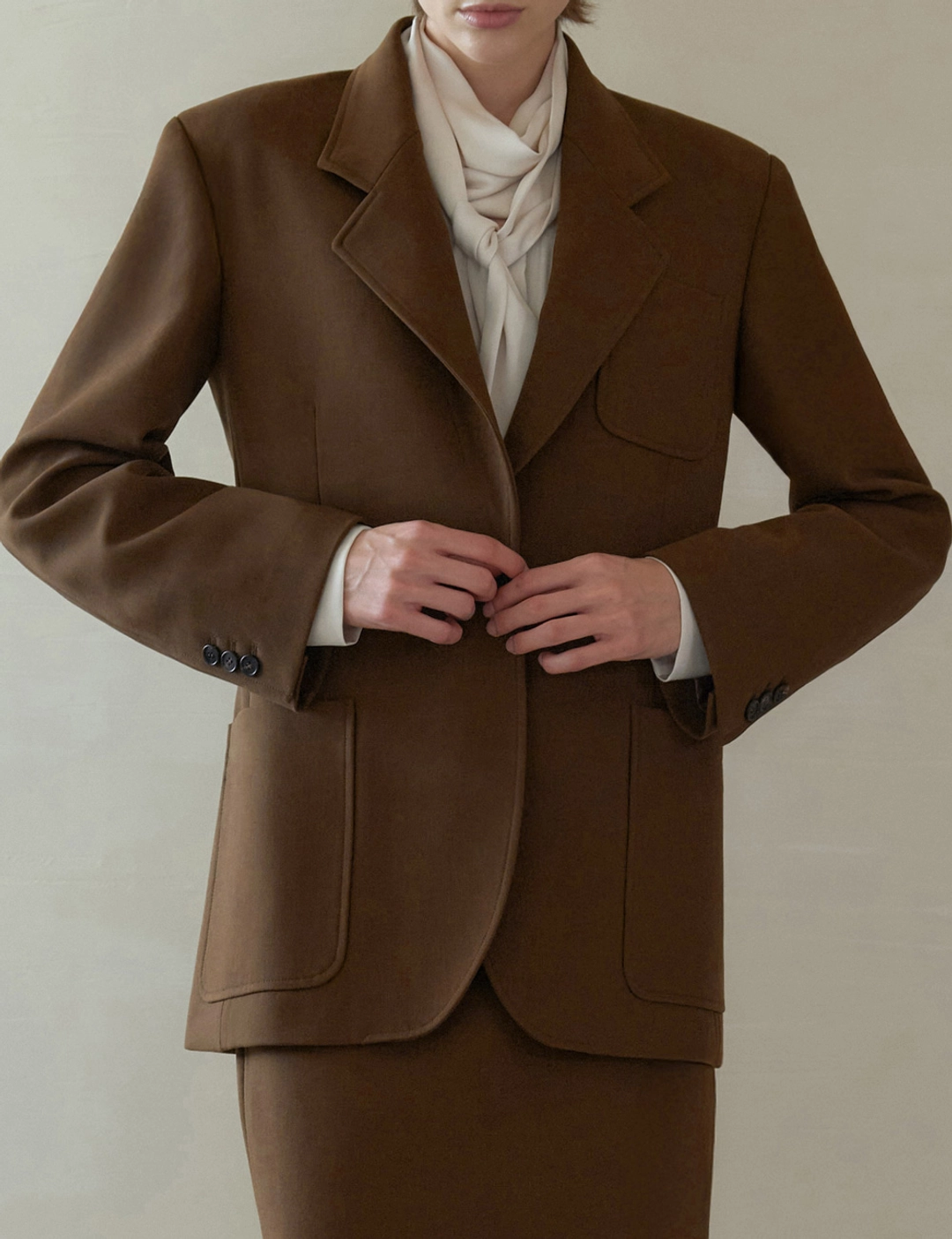 노미나떼 Forte Tailored Jacket (Brown) 상품 이미지 1
