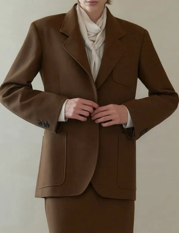 Forte Tailored Jacket (Brown)