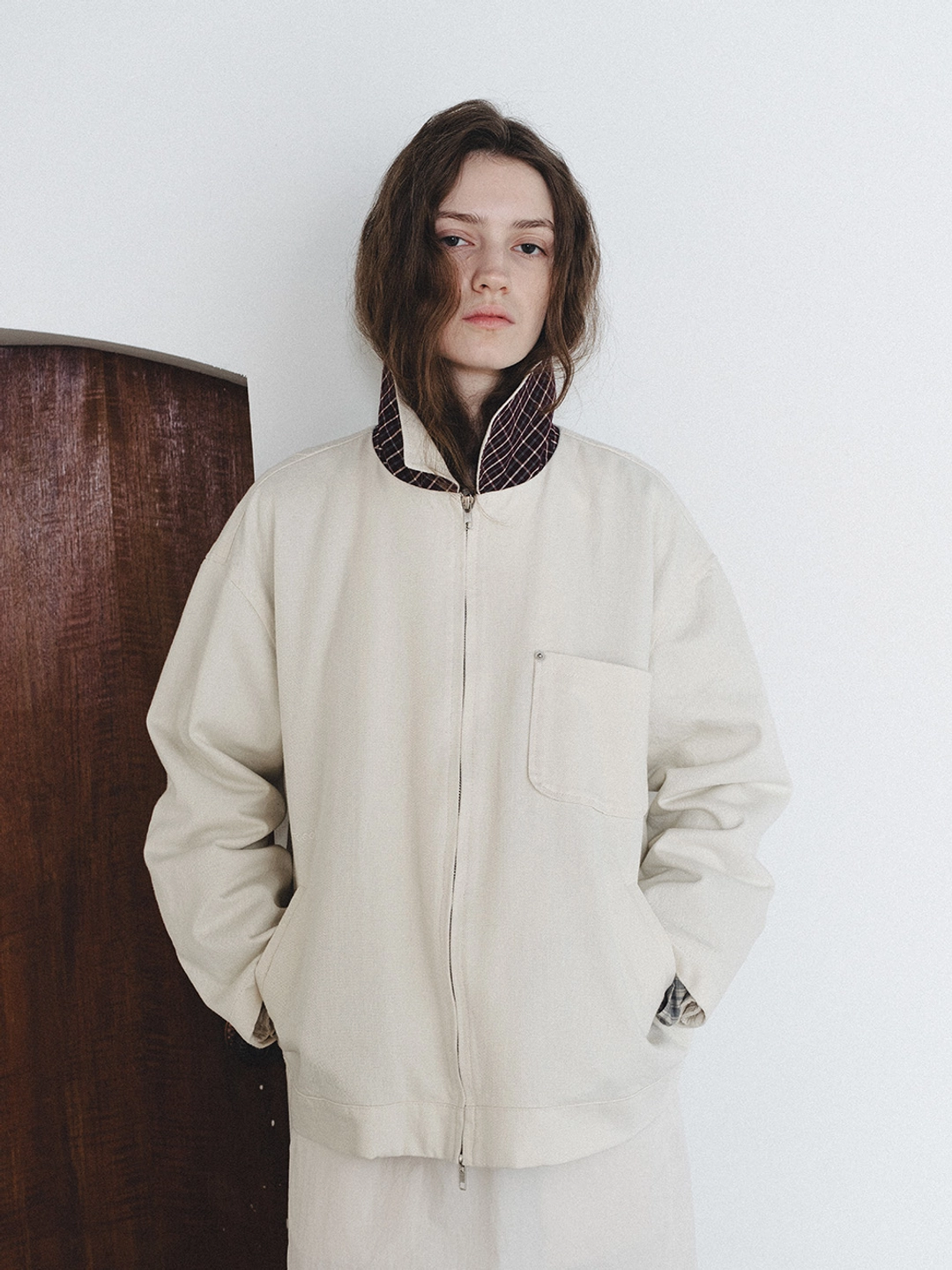 토콜 Cotton Washing Jacket - Cream 상품 이미지 1