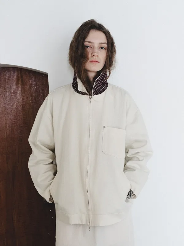 Cotton Washing Jacket - Cream