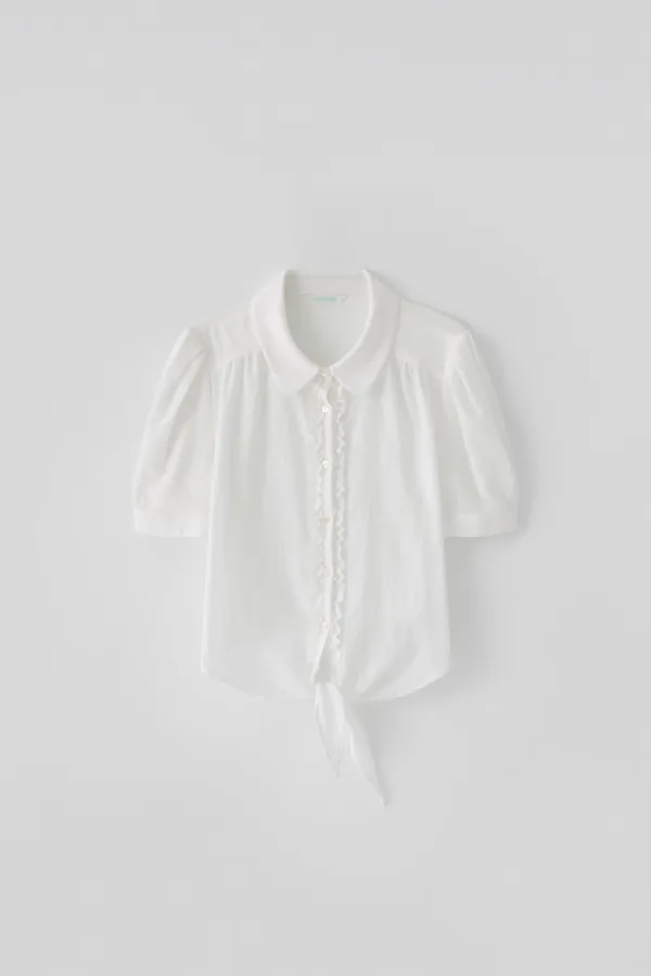 T/T Sara tie blouse (white)