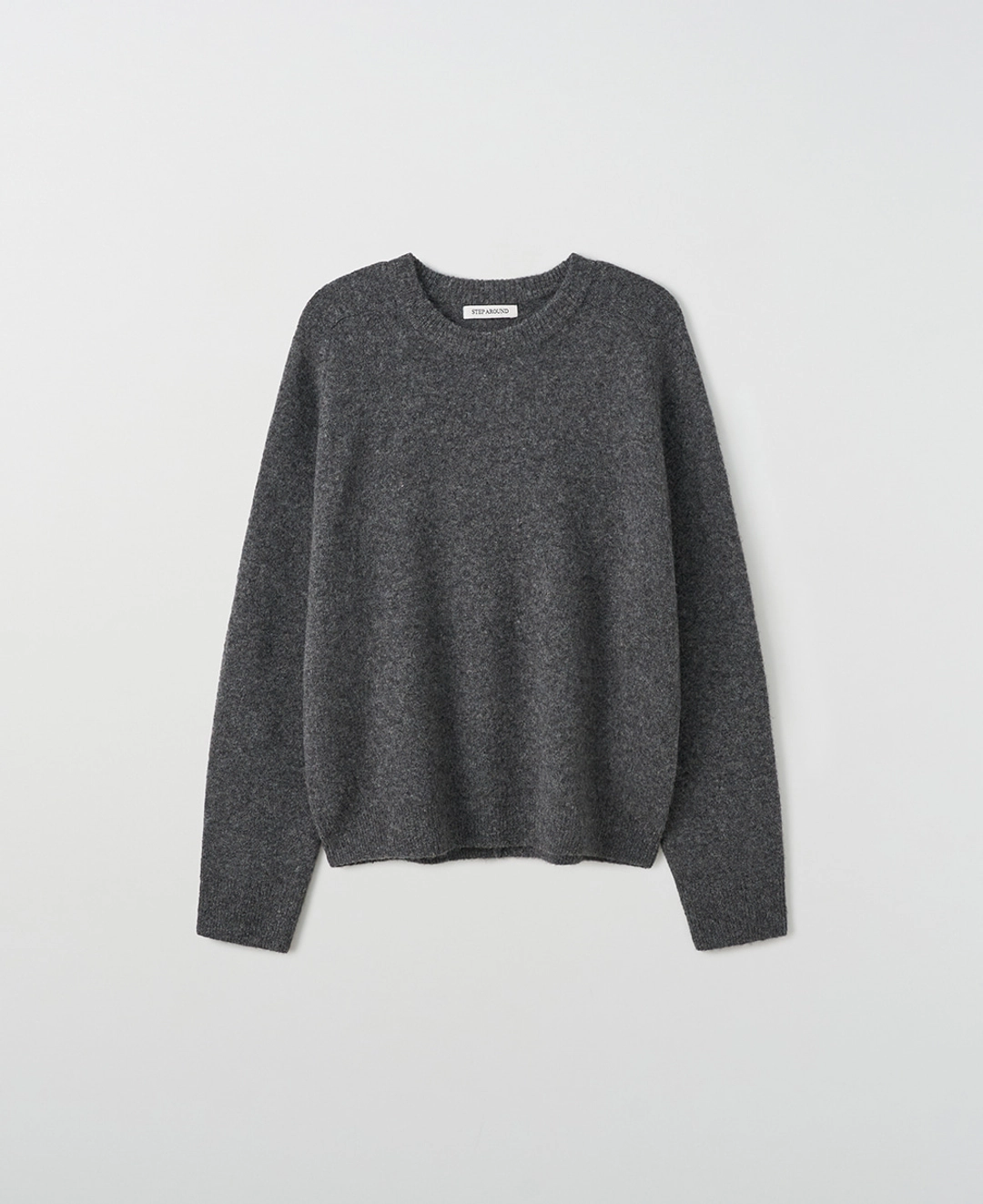 스텝어라운드 Double Back Yak Blend Knit_CHARCOAL 상품 이미지 2