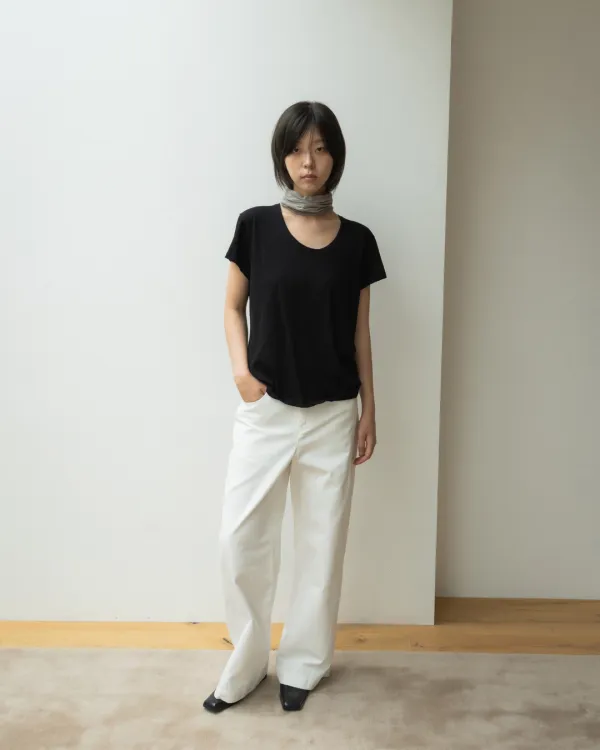 Washed slub t-shirt (black)