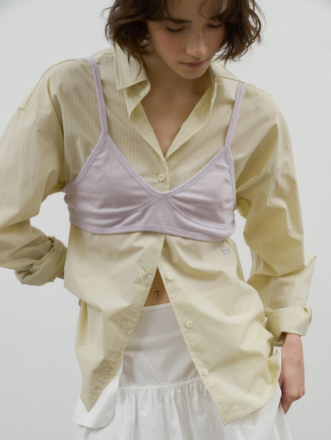 포에토 LIGHT BRALETTE TEE - LAVENDER 상품 이미지 2