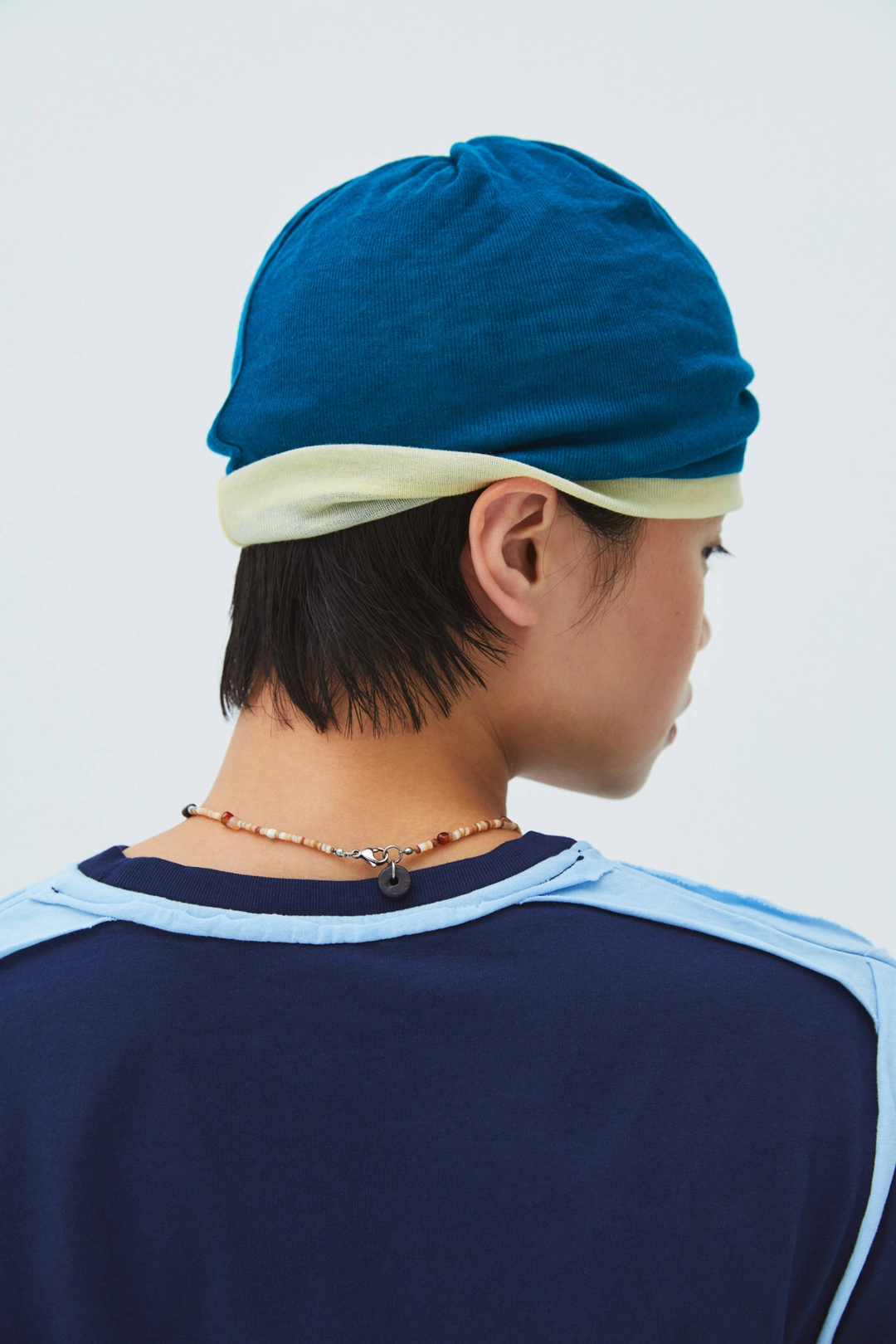 공테잎 LAYERED BEANIE TEAL BLUE 상품 이미지 2