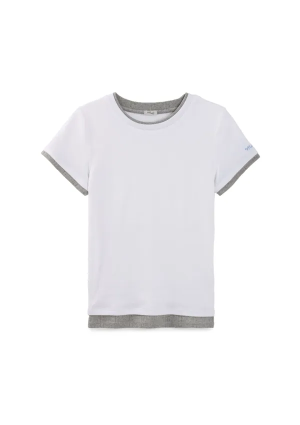 Mused Como Layered T-shirts - White