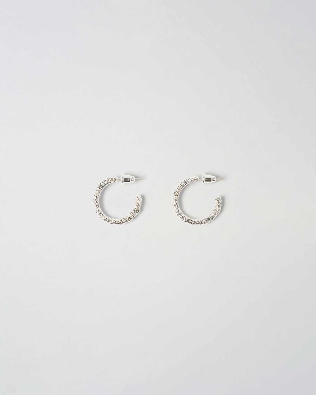 누아르나인 Textured Earrings [SILVER] 상품 이미지 1