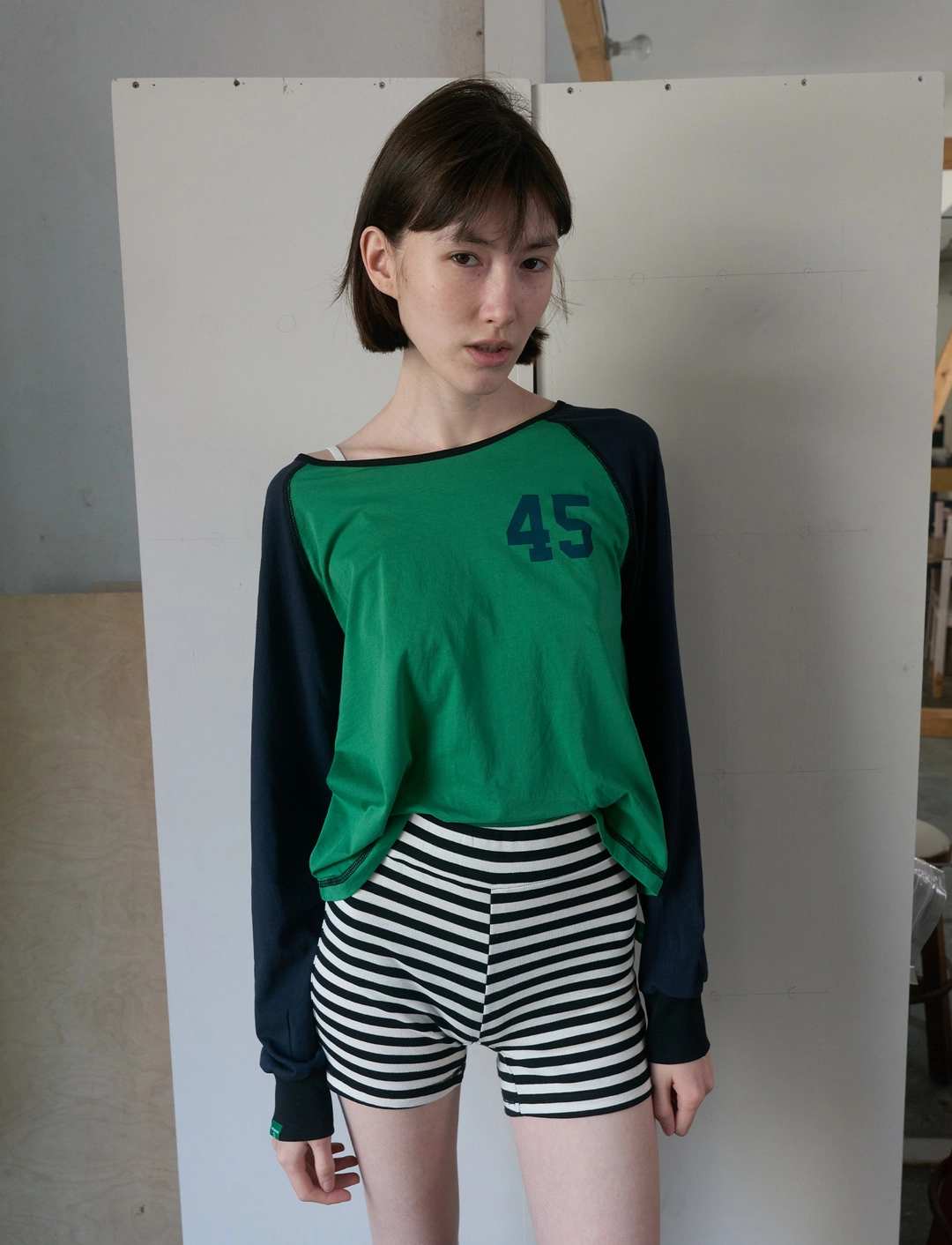 노컨텐츠 [08월 07일 예약발송] 355. 45 Airy T _ Green 상품 이미지 1