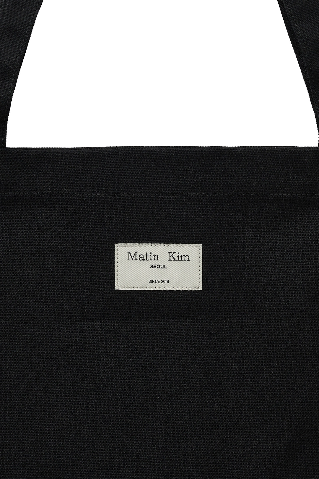 마뗑킴 MATIN LOGO STUD ECOBAG IN BLACK 상품 이미지 3