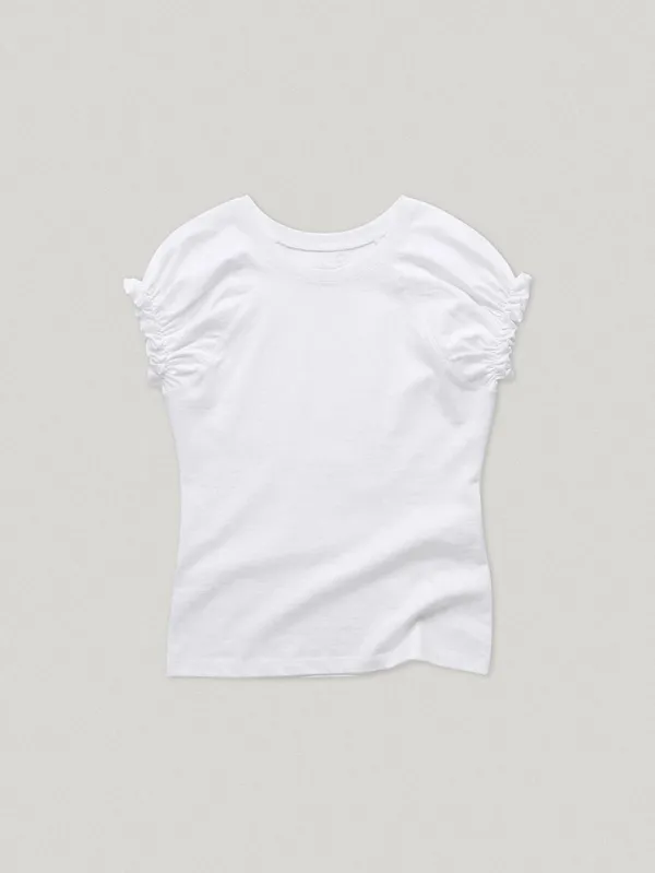 White Nadia Puff Tee (7th)