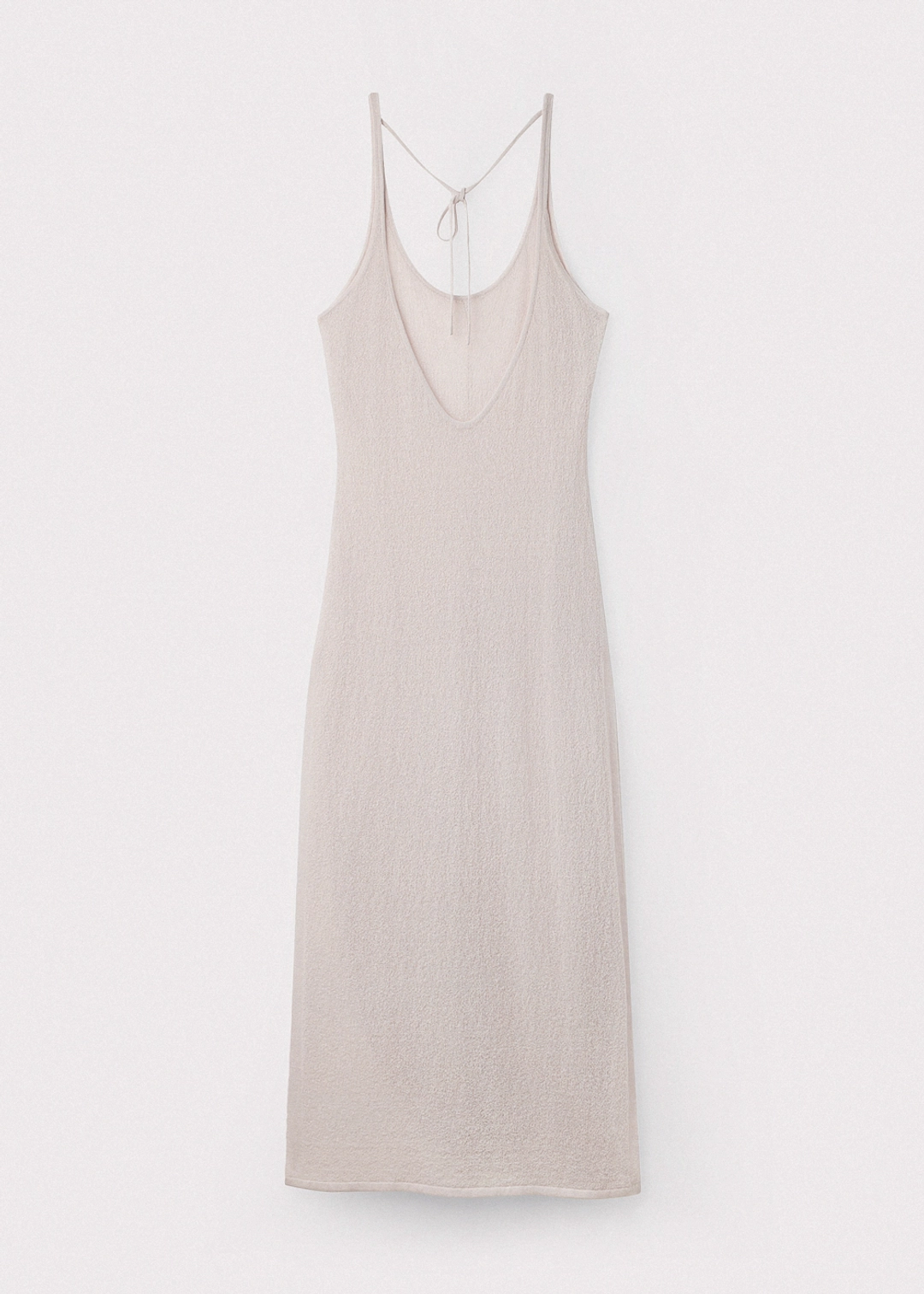 우마뭉 Crinkled linen side slit maxi dress_Lilac 상품 이미지 1