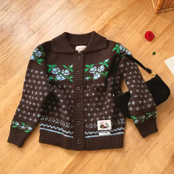 Rose Cardigan_Chocolate