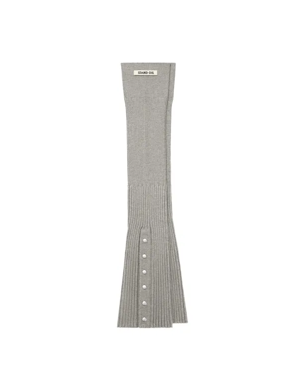 Snap Knit Leg Warmer · 스냅 니트 레그 워머 / 그레이