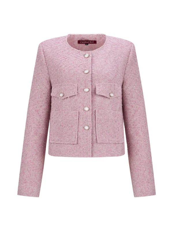 Blossom pink Tweed jacket