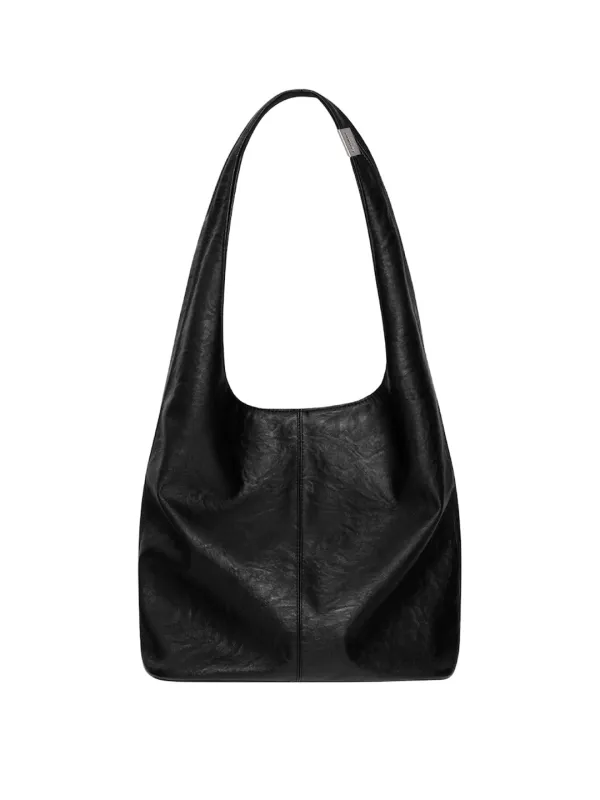 [3rd] G LEATHER SHOULDER BAG (BLACK)