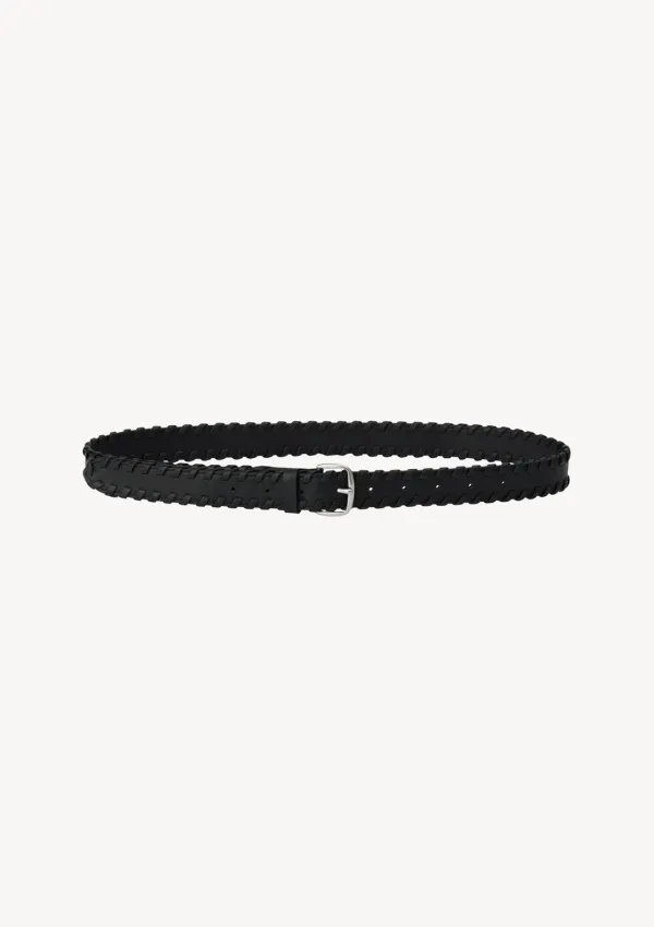 Knox Stitch Belt in Black