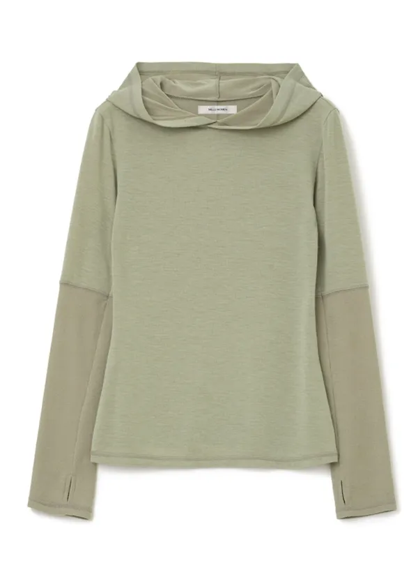 Minimal Ribbed Hoodie [Green]