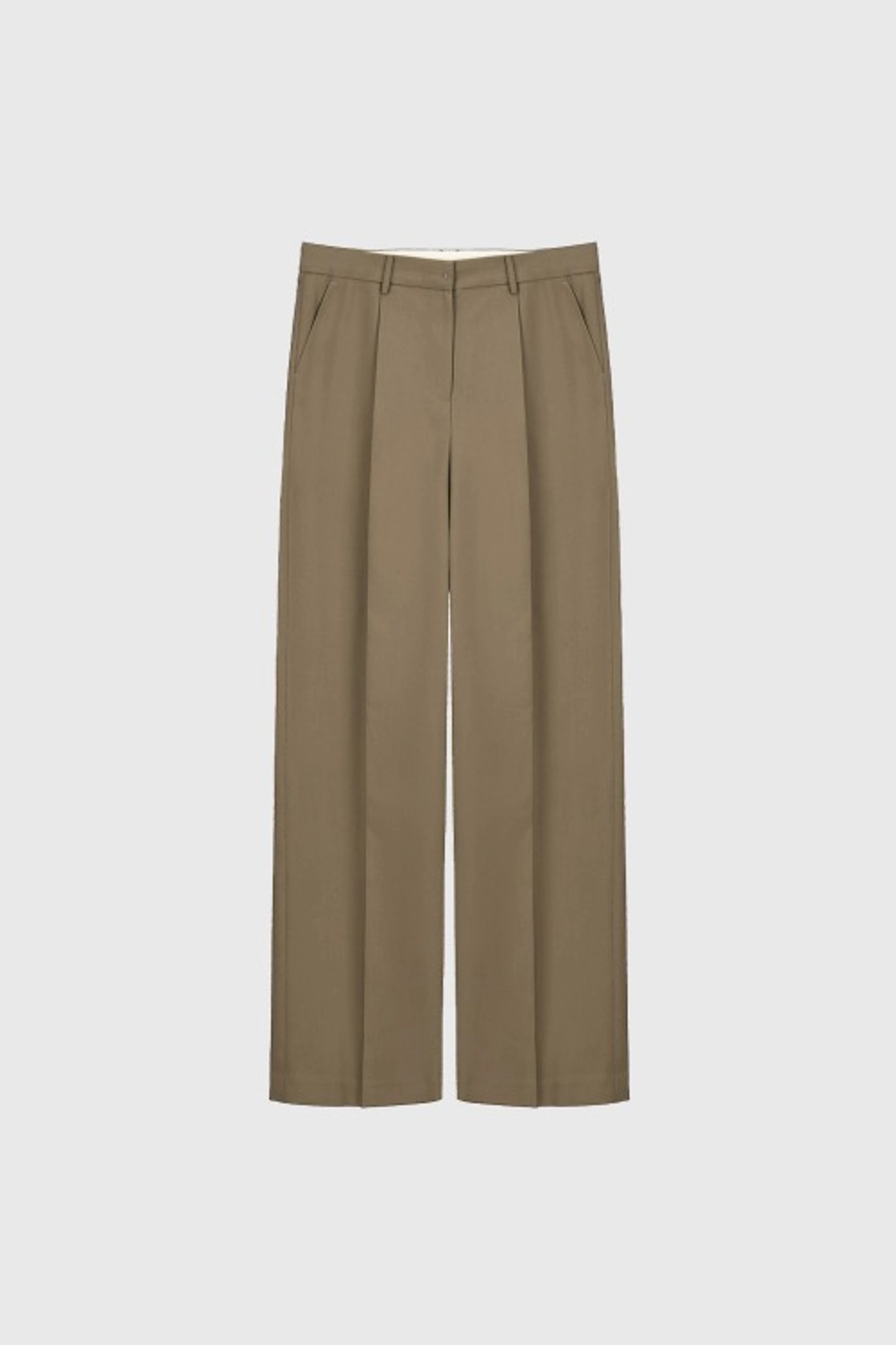 퀸스래빗 Low Rise Wide-Tuck Set Slacks 상품 이미지 1