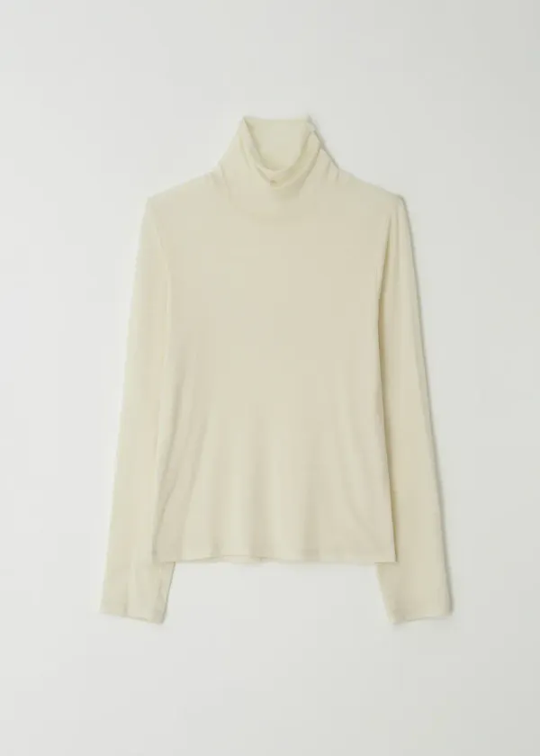 [2차] Sheer Turtleneck Top(Cream)
