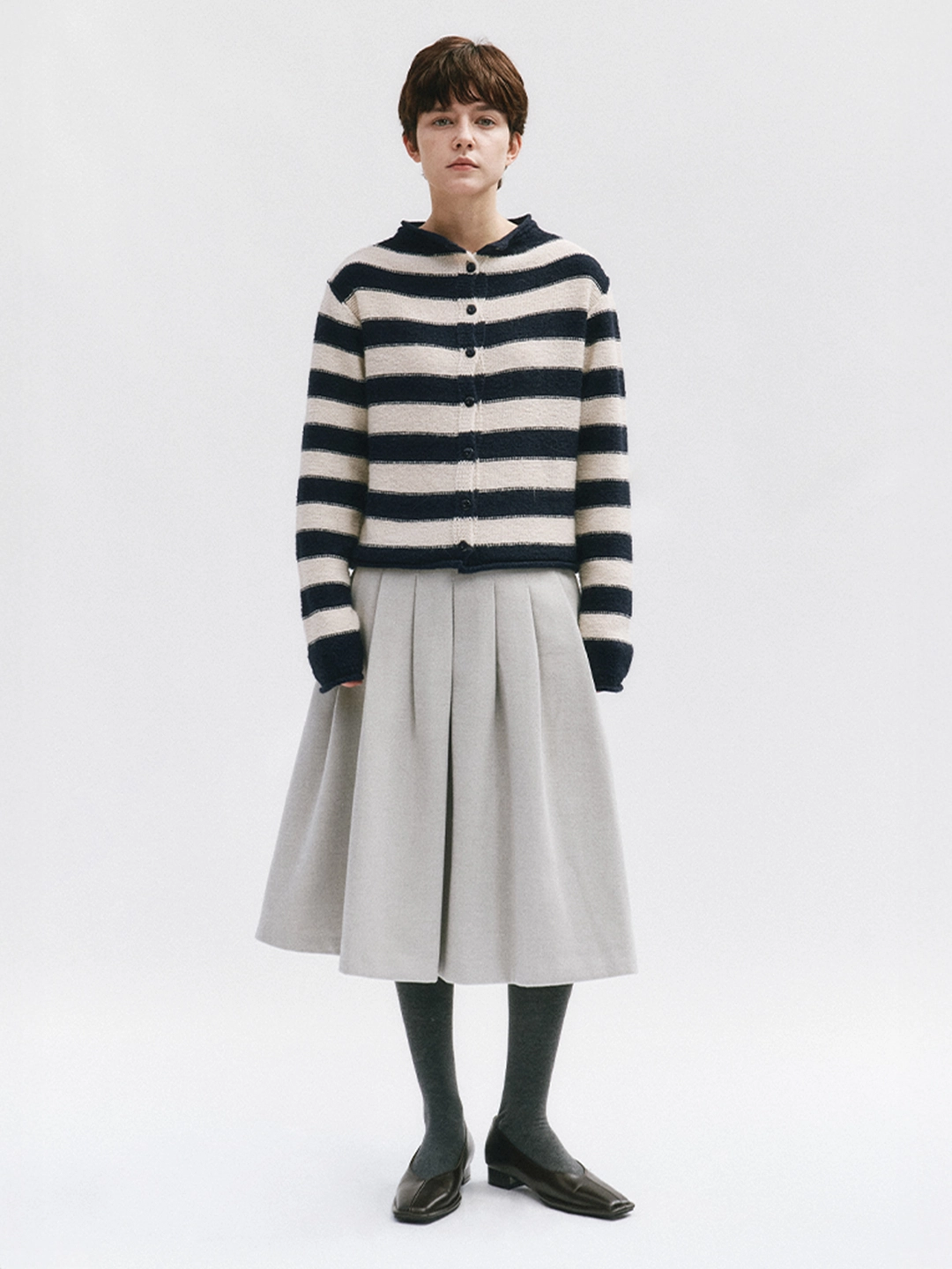 리볼드 Amoka Pleats SK_(Light Sora) 상품 이미지 2
