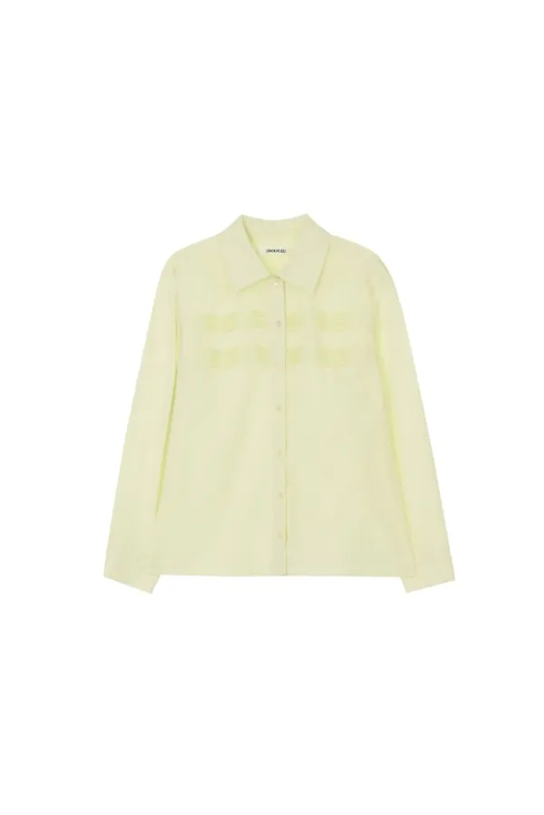 Pintuck shirts - Yellow