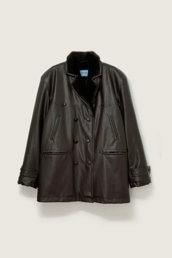Faux leather mustang (브라운)