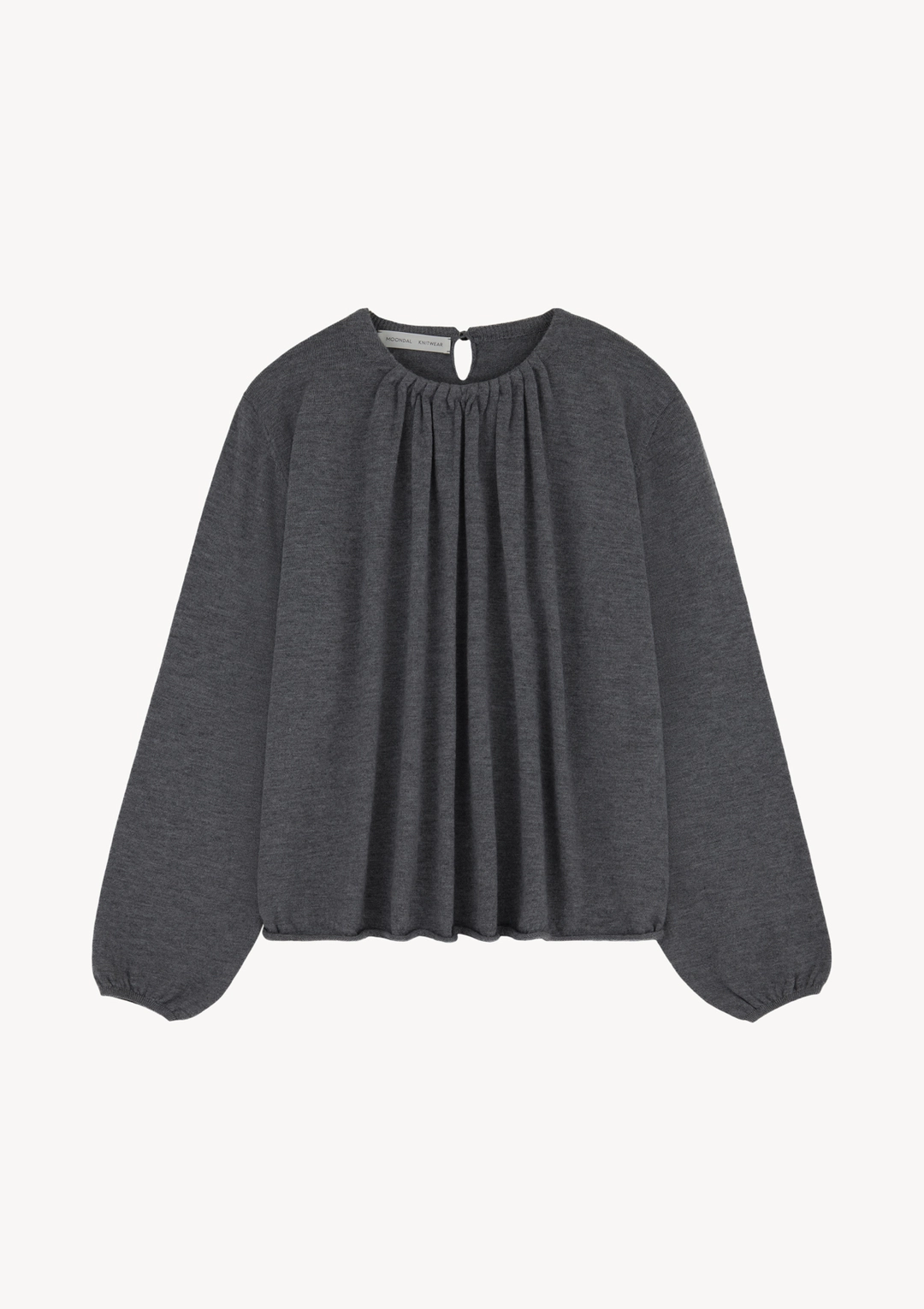 문달 Sille Shirring Knit in Gray 상품 이미지 1