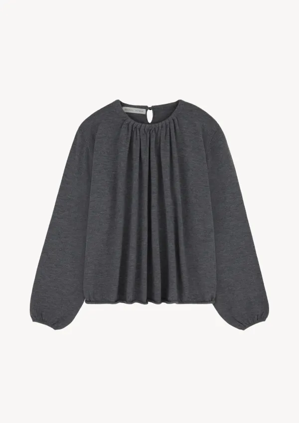 Sille Shirring Knit in Gray