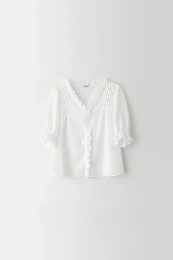 pure frill blouse