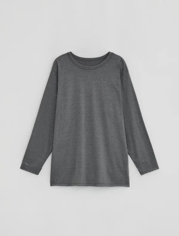 [1st REORDER] RAW CUT T-SHIRT [GREY]