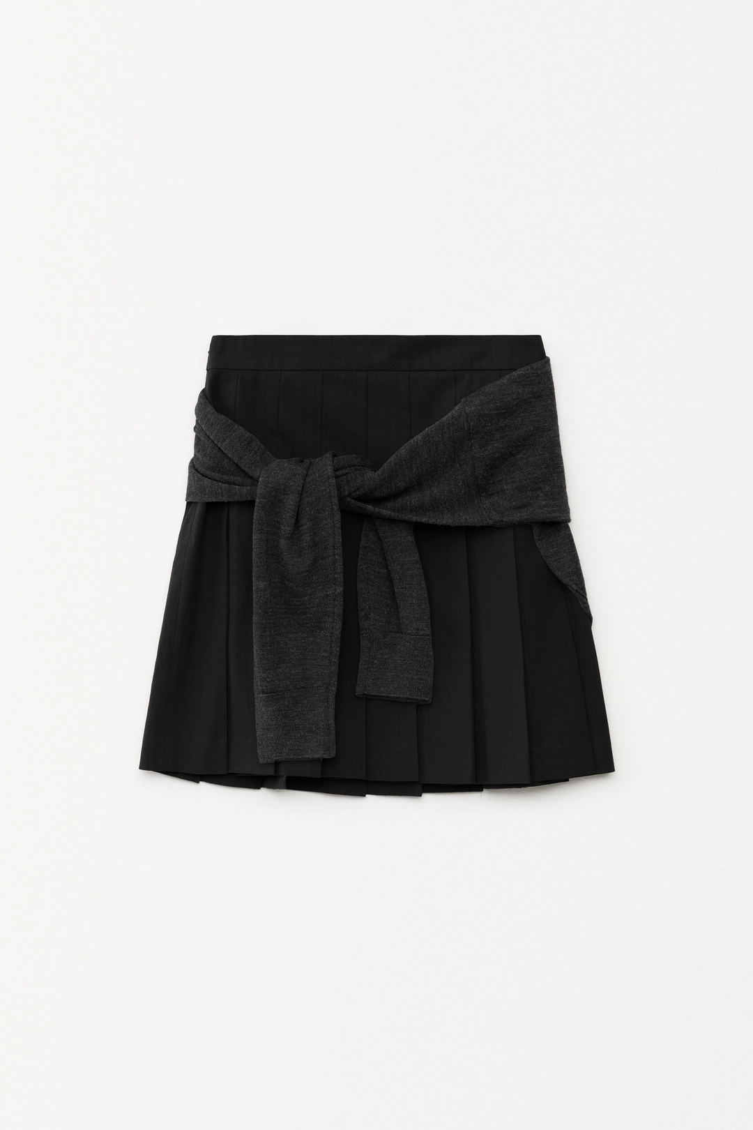 더일마 Nana Knit Layered Skirt black 상품 이미지 1