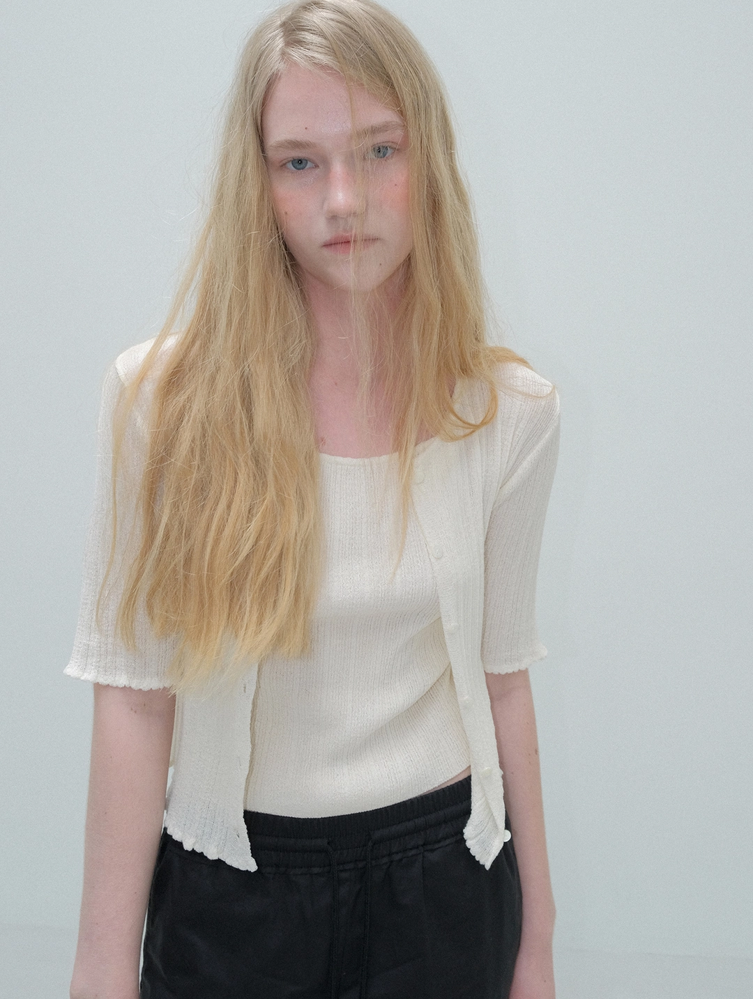 포에토 Ketie cardigan set - cream yellow 상품 이미지 1