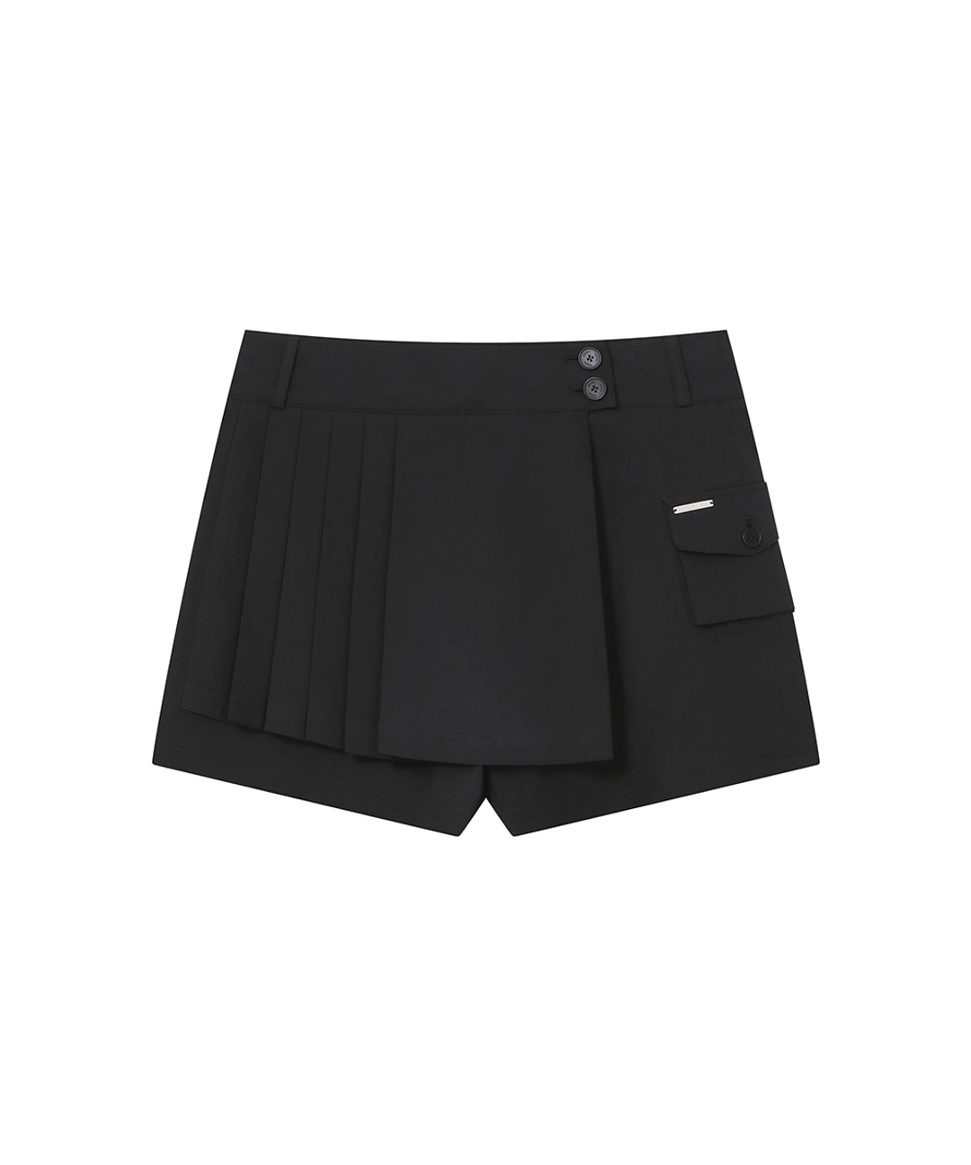 미세키서울 [레이 PICK] Pleats mini skort BLACK 상품 이미지 1