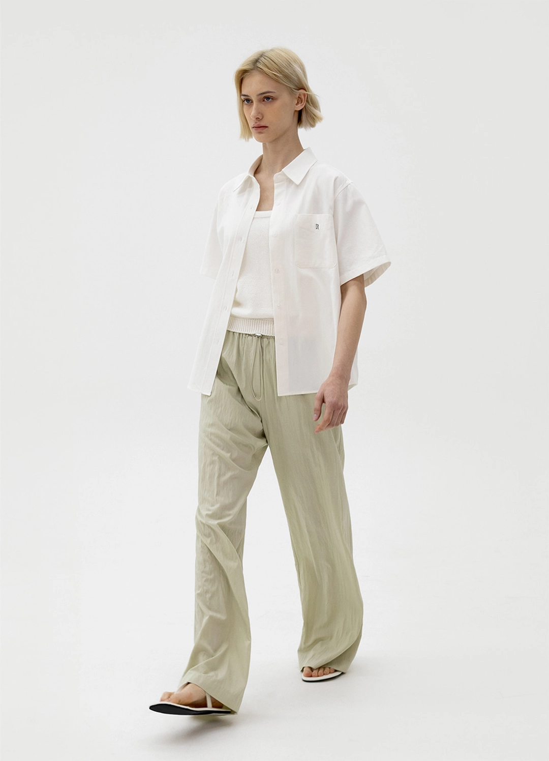 르바 Drawstring Lounge Pants - Mint 상품 이미지 1