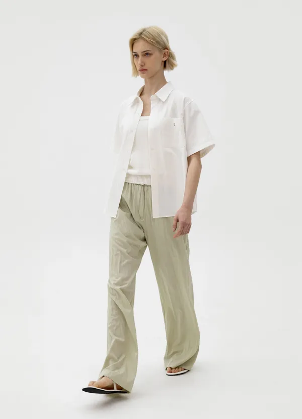 Drawstring Lounge Pants - Mint
