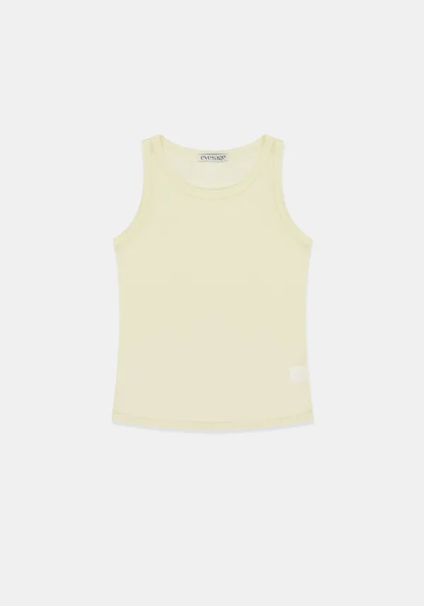 Sheer sleeveless (Ivory)