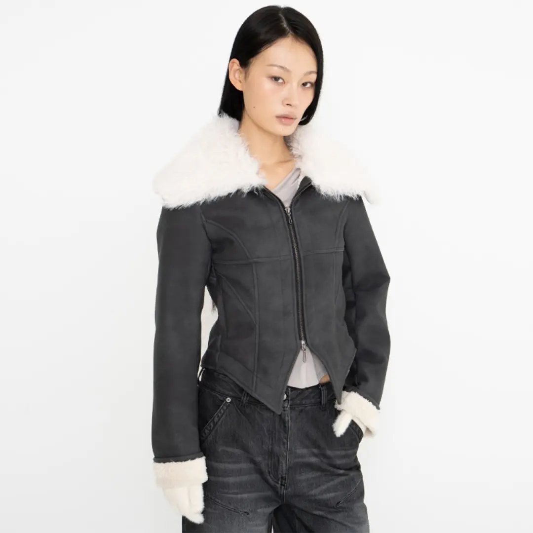 2000아카이브 ALEX FUR MUSTANG JACKET (BLACK) 상품 이미지 2