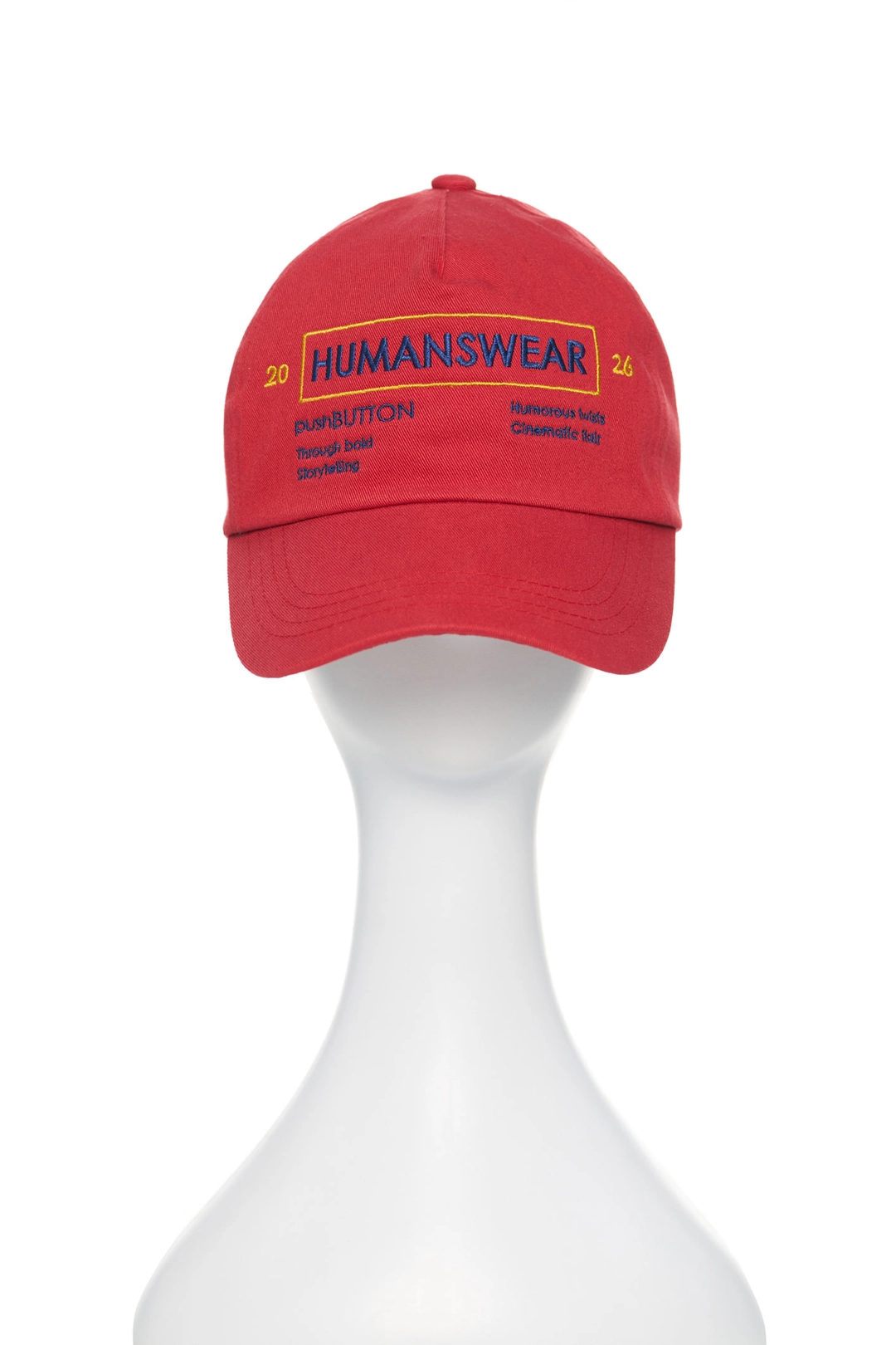푸쉬버튼 PS26 RED EMBROIDERED LOGO BALL CAP 상품 이미지 1