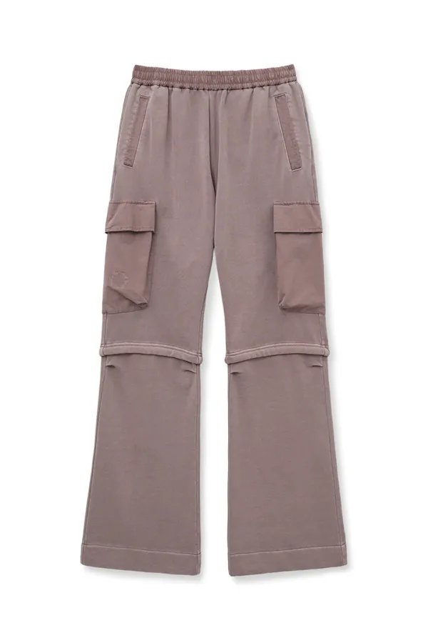 PIGMENT DYED CARGO PANTS FOR WOMEN IN PINK